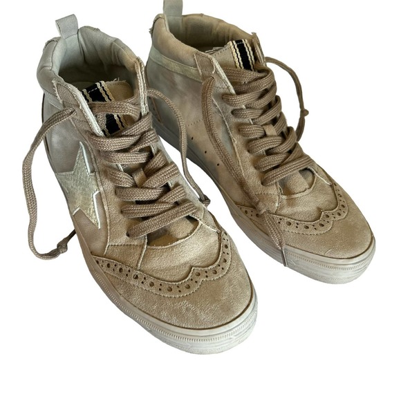 ShuShop Shoes - SHU SHOP Serena HIGH TOP Vintage Sneaker LT GREY, 9